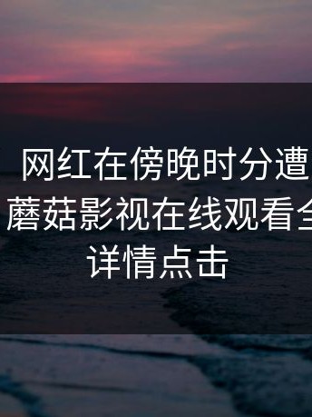 【独家】网红在傍晚时分遭遇内幕 争议四起，蘑菇影视在线观看全网炸锅，详情点击